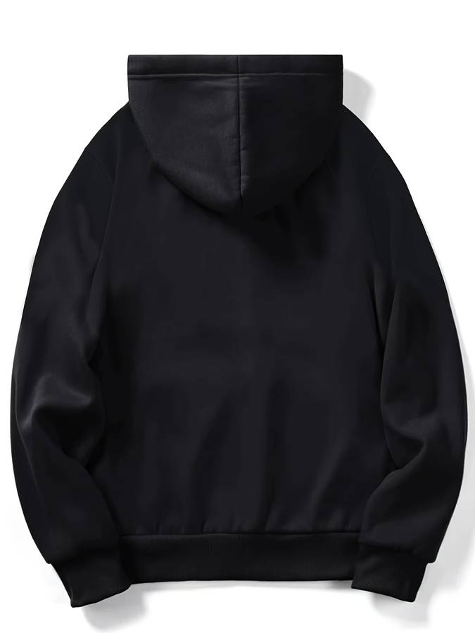 Men's embroidered rose hooded sweatshirt