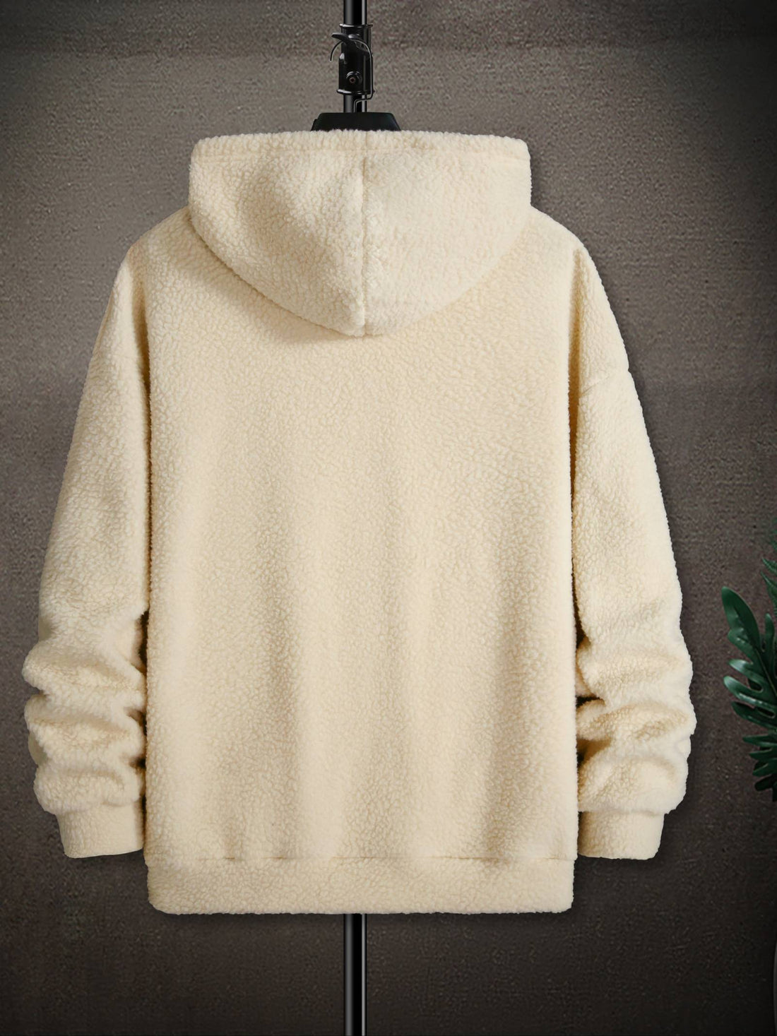 Men's sherpa-lined hooded pullover