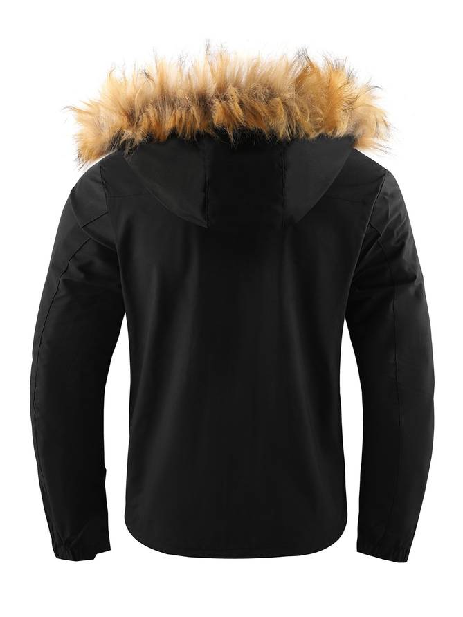 Men's hooded parka jacket