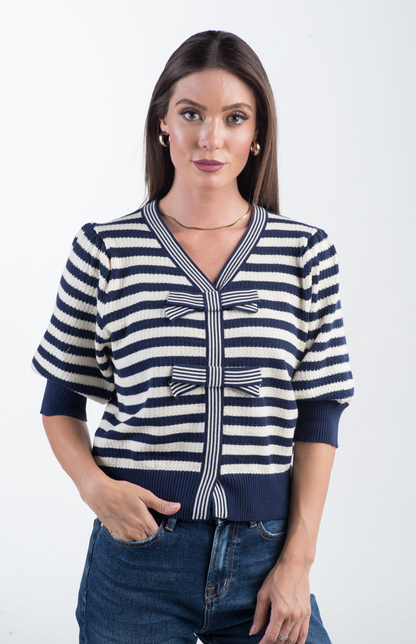 Eliza Stripe Knit Top