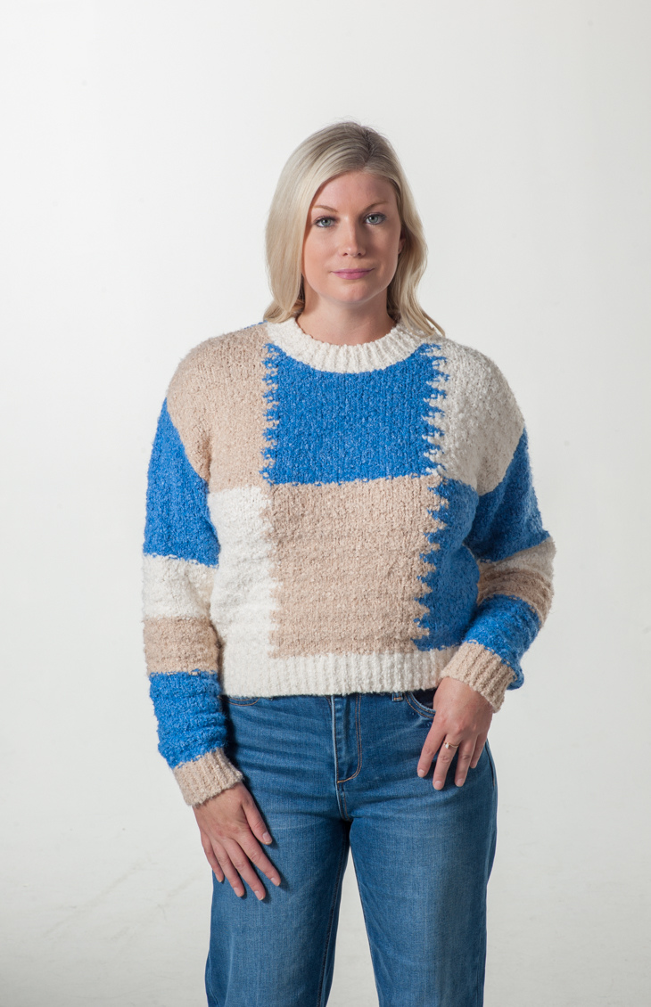 Addison Colorblock Crew Sweater