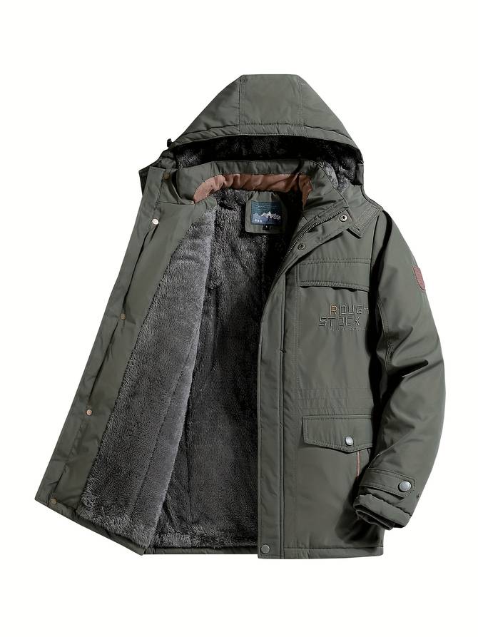 Men's hooded utility parka