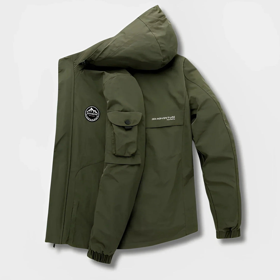 Men's functional hooded outdoor jacket