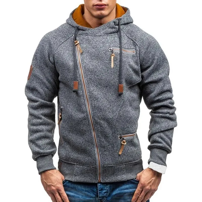 Brogan - asymmetric zip pullover