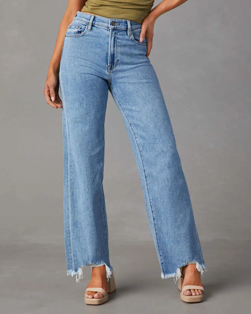 Adriana - Denim Straight Jeans
