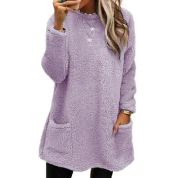 Aveline - longline teddy fleece jumper