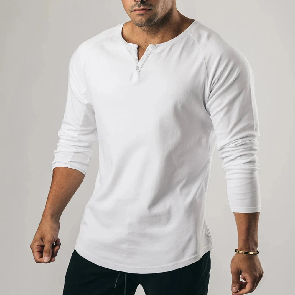Zephyr - long sleeve henley top