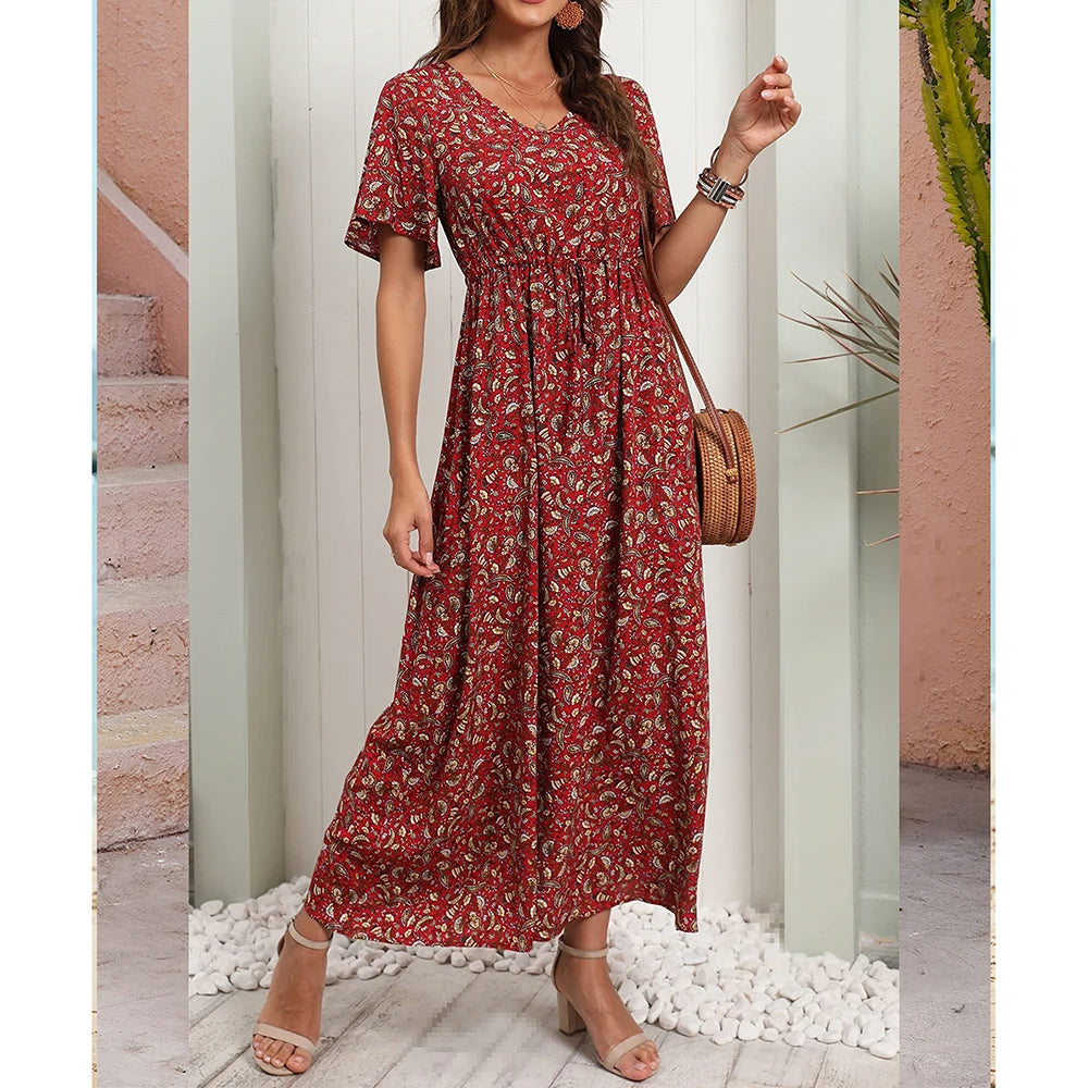 Aveline - floral bohemian dress