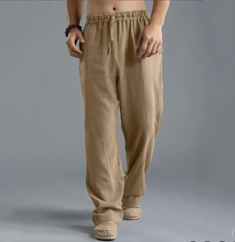 Marcus - linen-look trousers