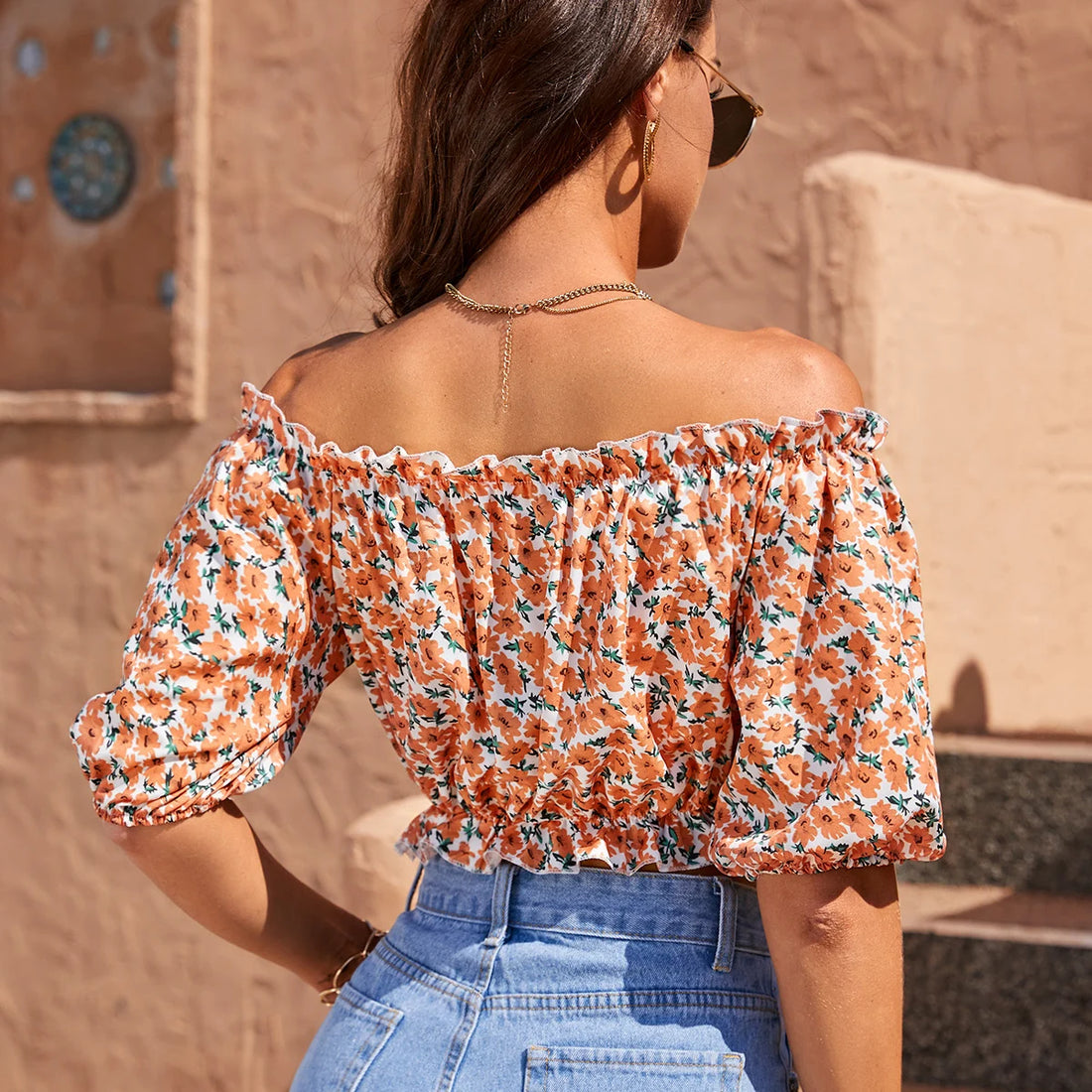 Bianca - off shoulder puff top