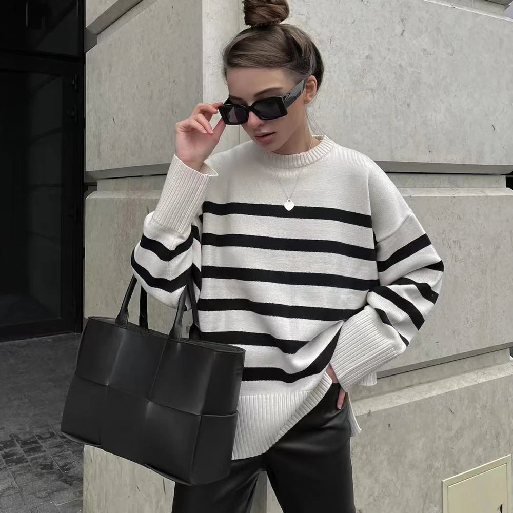 Amara - stripe knitted pullover