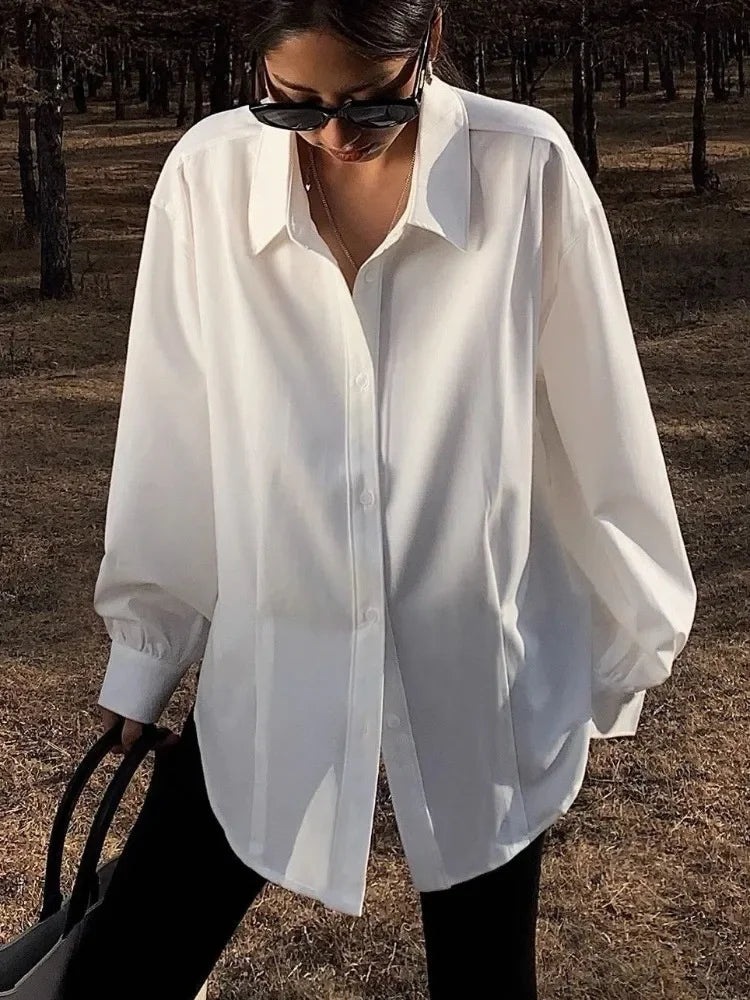 Belinda - elegant solid colour shirt