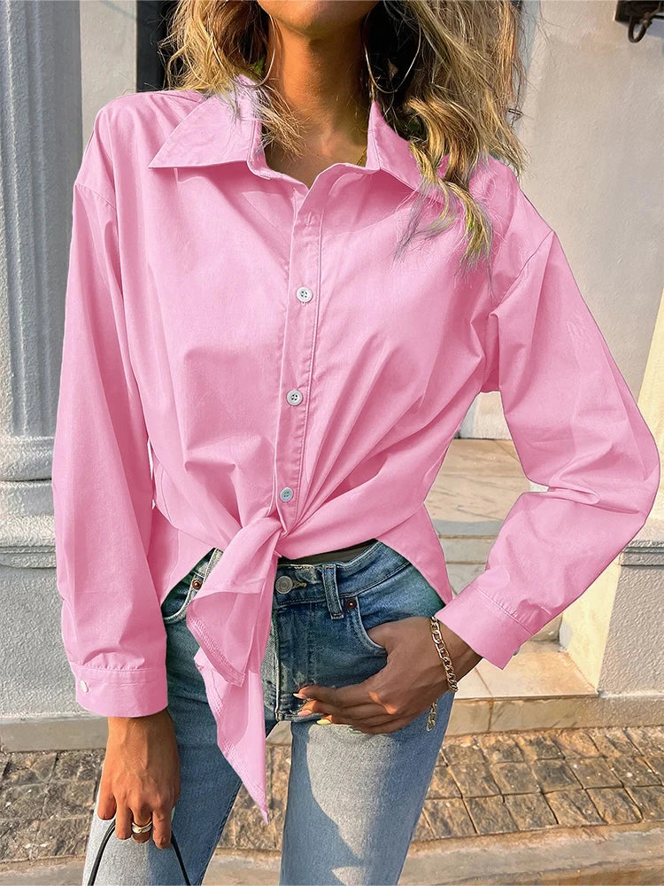 Zinnia - tie front shirt
