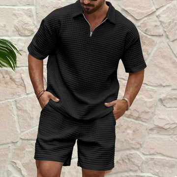 Axl - quarter zip shirt and shorts set