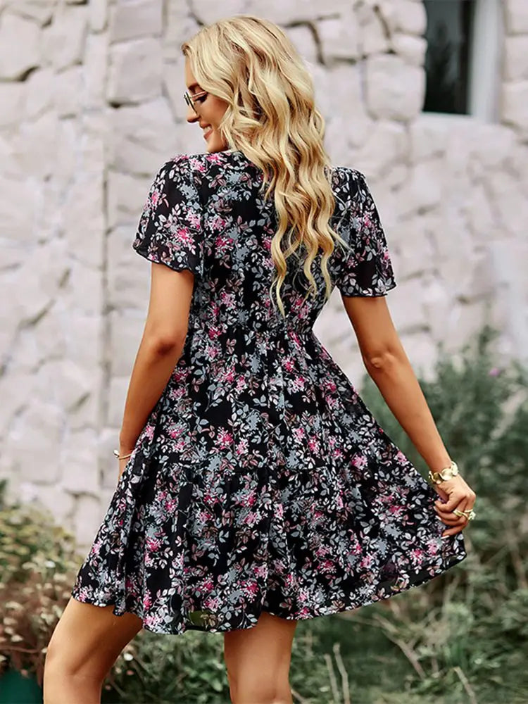 Zosia - layered floral dress