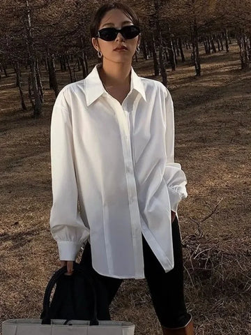 Belinda - elegant solid colour shirt