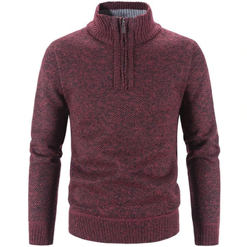 Auden-Rose - quarter zip knitted pullover