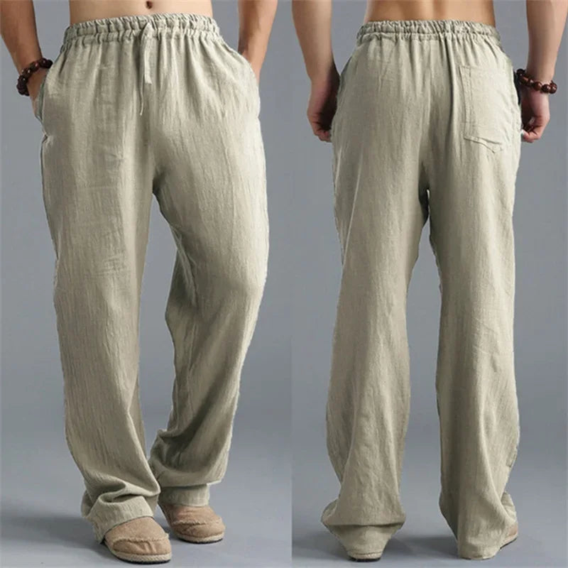 Marcus - linen-look trousers