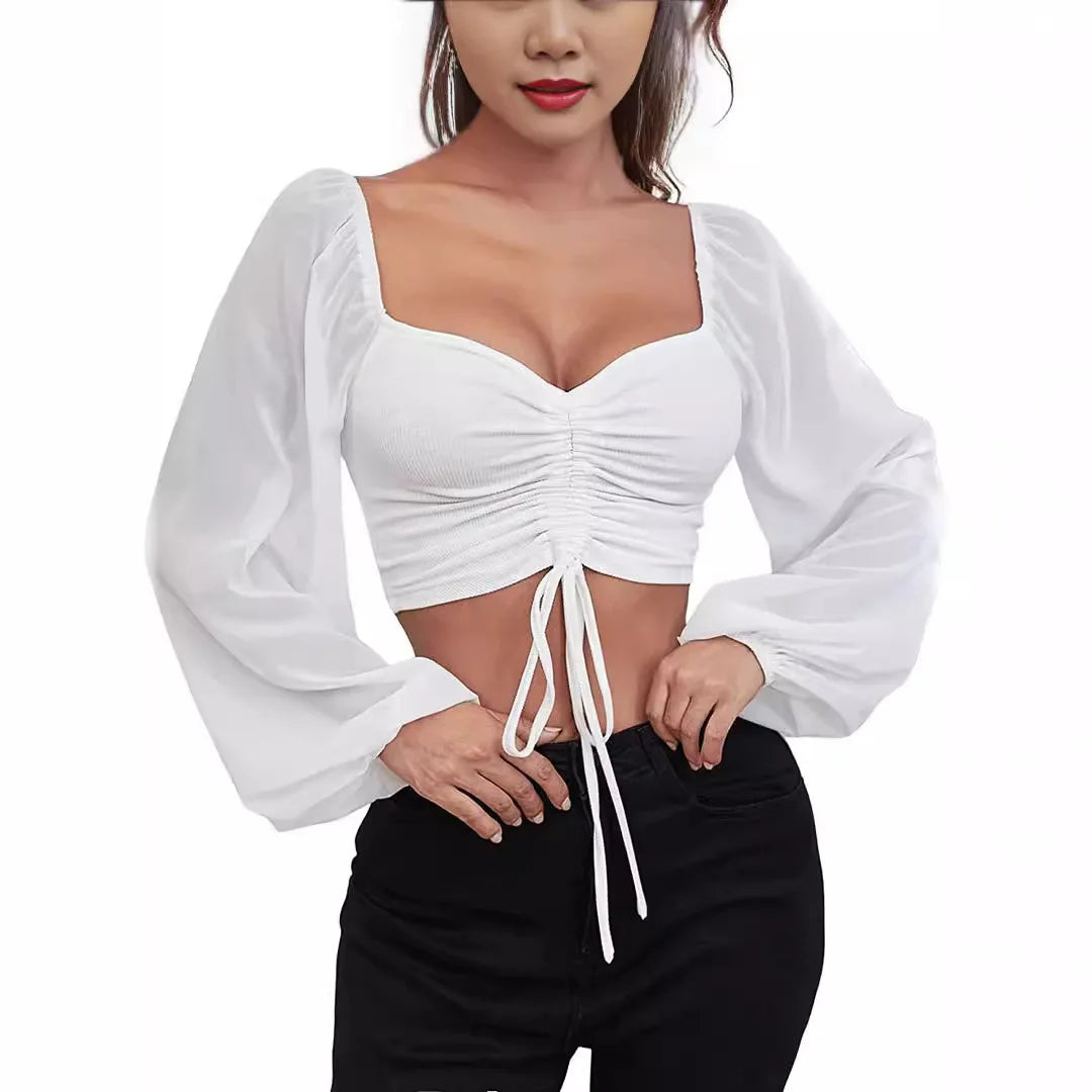 Indie-Beau - tie crop top