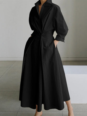 Avery - longline shirt dress