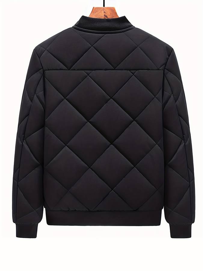 Men's quilted bomber jacket