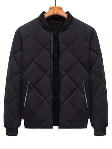 Men's quilted bomber jacket