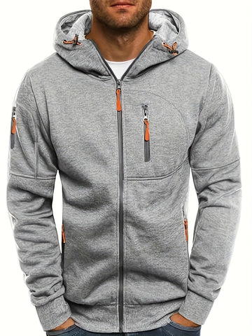 Men's hooded athletic jacket