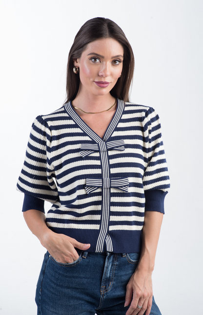 Eliza Stripe Knit Top